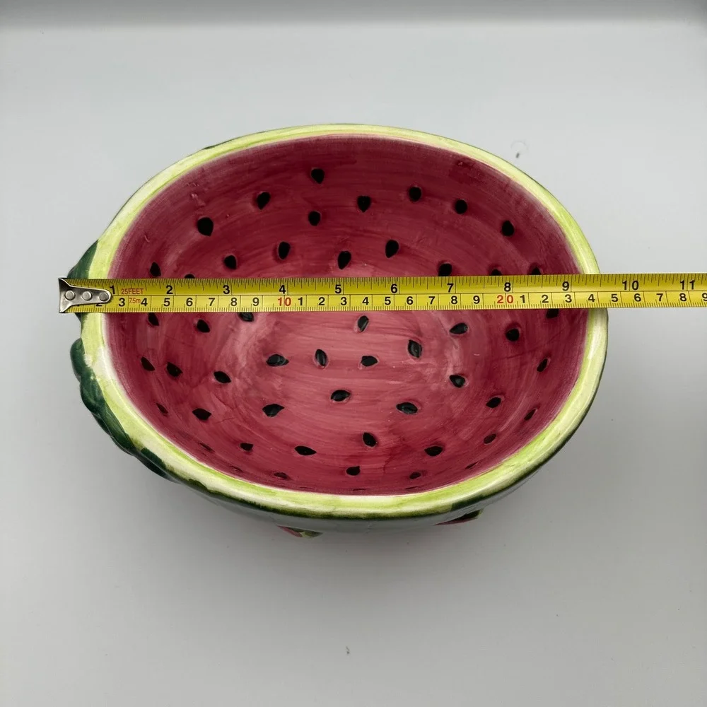 Watermelon Bowl & Napkin Holder Set Fruit‎ Kitchen Decor Summer Fun